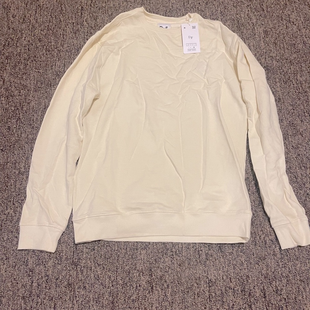 Cream crew neck